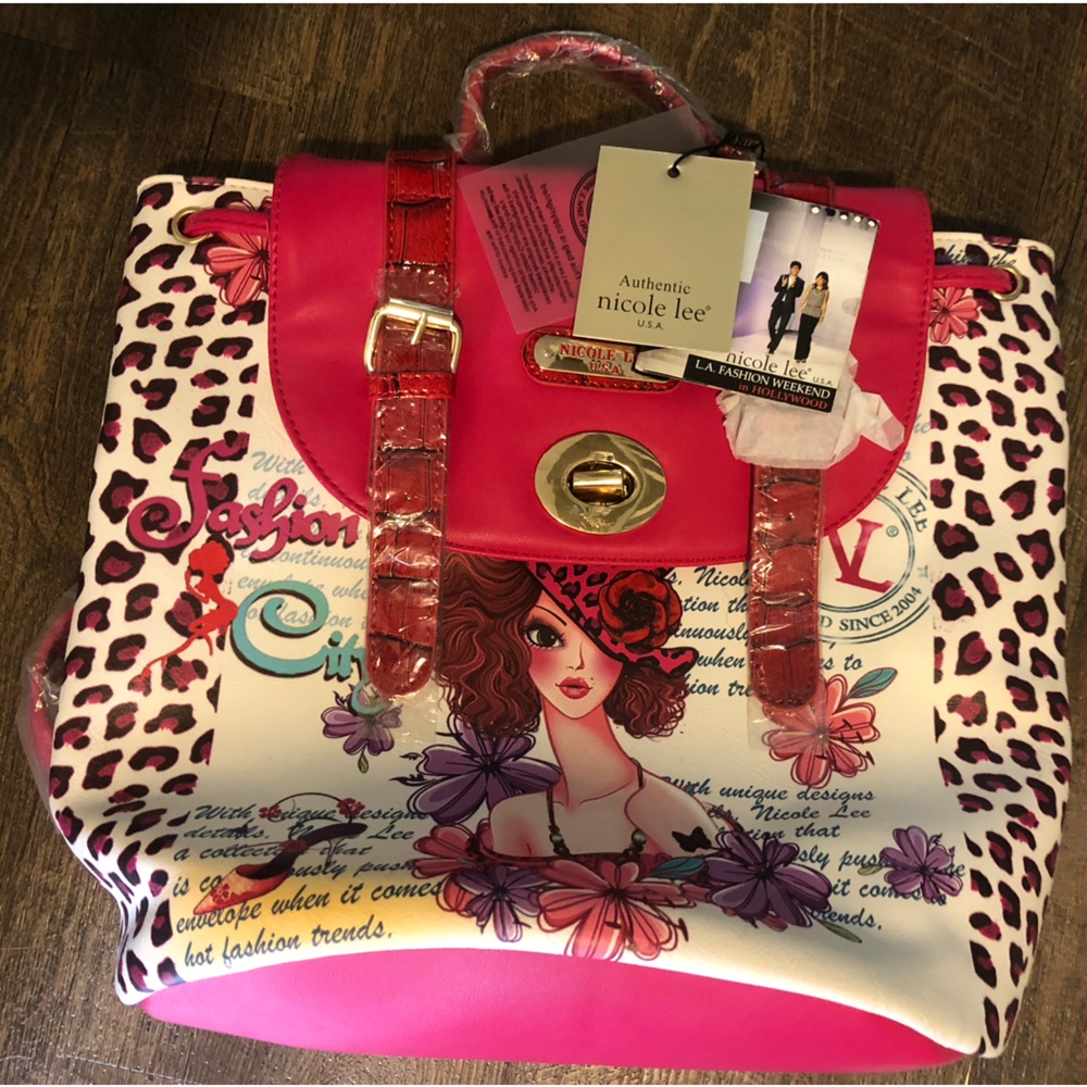 Nicole Lee collection includes: backpack, wallet and purse